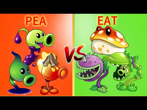 PvZ 2 Challenge | EATING Vs PEA - Who Will Win ？- Plant vs Plant