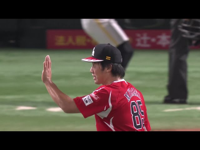 【9回表】プロ初登板!! ホークス・宮崎颯 ランナー背負うも最後は併殺に抑え無失点デビュー!! 2025年8月3日 福岡ソフトバンクホークス 対 東北楽天ゴールデンイーグルス