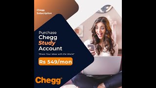 How to buy Chegg study? Chegg study @ Rs 549 /Month | 100% safe and official | #cheggindia