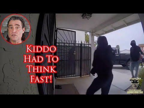 Scary Home Invasion Attempt Caught on Camera Stopped By Astute Kid!
