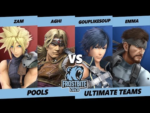 Frostbite 2020 SSBU Pools - Zam & Aghi Vs. GoupLikeSoup & Emma Smash Ultimate Teams - SSBU