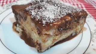 Süt şerbetli etimek tatlısı /üstü nefis çikolatalı içi süt şerbetli / Tatlı tarifleri