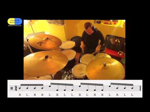 DrumPill #14 - Paradiddle cross sticking fill