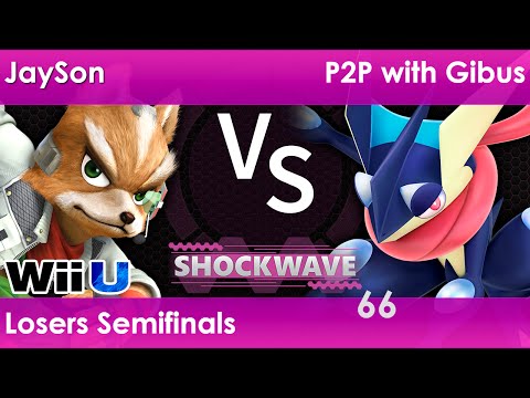 SW 66 Smash 4 - JaySon (Fox) vs P2P with Gibus (Greninja) - Losers Semifinals