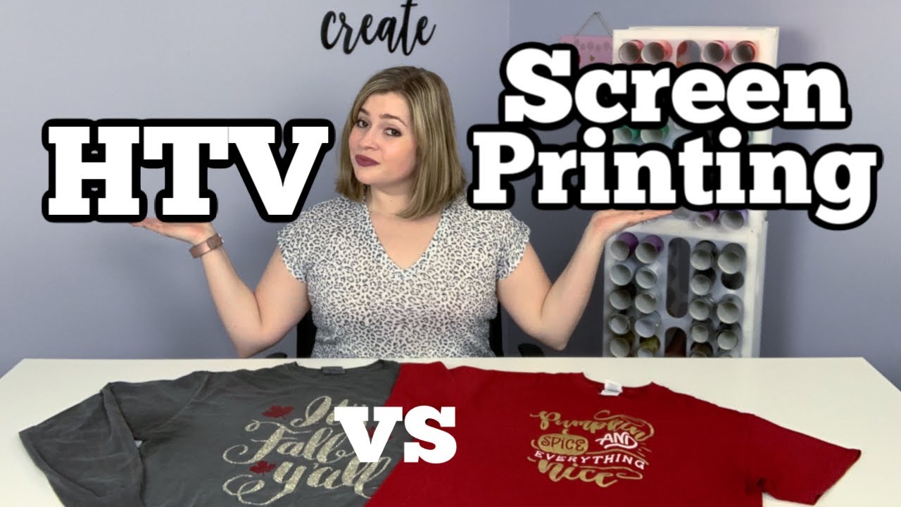 HTV (Heat Transfer Vinyl) vs Screen Printing