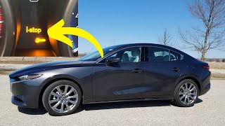 i-Stop warning light in Mazda – different scenarios