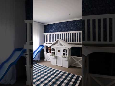 we made an indoor playhouse