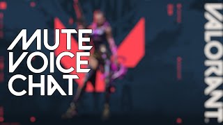 How to MUTE / Disable VOICE CHAT in VALORANT | Tutorial