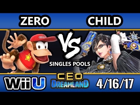 CEO Dreamland 2017 Smash 4 - TSM | ZeRo (Diddy Kong) Vs. TNF | Child (Bayonetta) SSB4 Pools