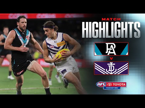 Port Adelaide v Fremantle Highlights | Round 22, 2025 | AFL