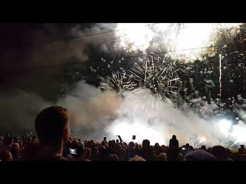 Pyromagic 2018 . Szczecin . Pokaz do muzyki Darude.