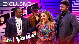 The Voice 2018 - After the Elimination: Jackie Foster, Kaleb Lee, Pryor Baird and Rayshun LaMarr