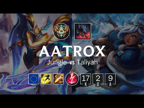 Aatrox Jungle vs Taliyah - EUW Challenger Patch 8.21