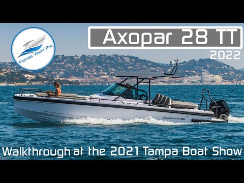2022 Axopar 28 TT Walkthrough at the 2021 Tampa Boat Show