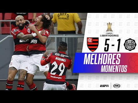 Gols e lances de Flamengo x Olímpia