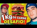 MEGA DESAFIO DO HAMBURGUER COM 1KG DE ...