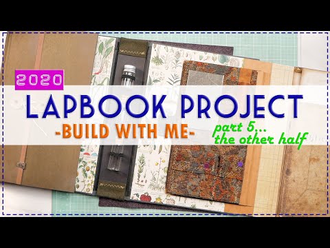 LAPBOOK PROJECT | BUILD WITH ME | part 5, the other half