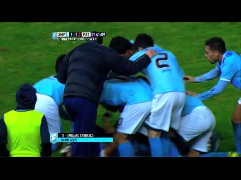 Gol de Carrasco. Unión (MDP) 1 - Patronato 1. Fecha 27. B Nacional 2015. FPT.
