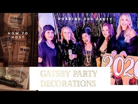 How to Throw a Great Gatsby Party | Roaring '20s Party Ideas| Gatsby Party Decorations