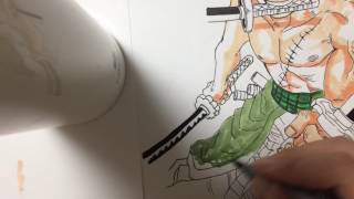 【ONE PIECE】ゾロ描いてみた(模写)