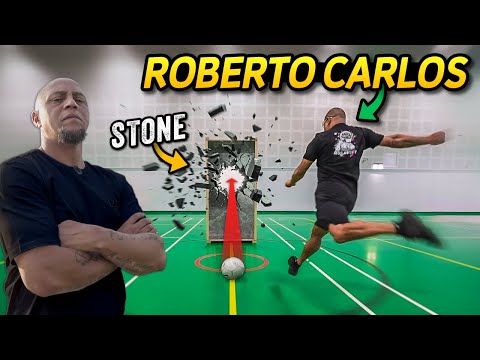 CAN ROBERTO CARLOS BREAK STONE WITH A FOOTBALL?