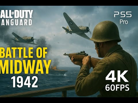 Battle of Midway 1942 ULTRA Graphics Gameplay 4K60FPS HDR Call of Duty Vanguard PS5Pro