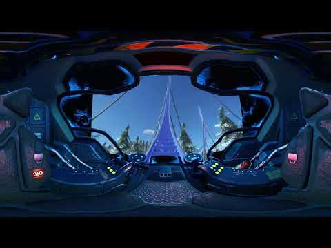 Snow Forest Roller Coaster 360 VR 4K