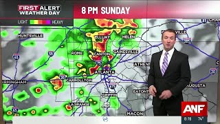 First Alert Forecast: Storms expected late this afternoon