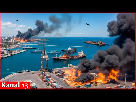 Long-range drones crushed Novorossiysk port, Russian landing ships: oil export logistics collapsed