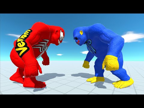 VENOM GORO vs HUGGY GORO DEATH RUN - Animal Revolt Battle Simulator