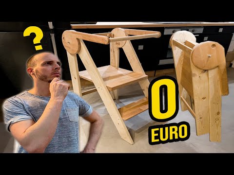 DIY Tour d'observation MONTESSORI PLIABLE en bois de PALETTE