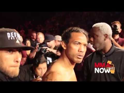 Benson Henderson visibly upset about wrong walkout song at Bellator 160