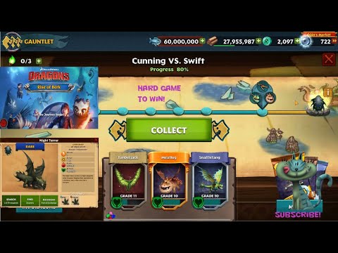 DragonsRiseofBerk Cunning vs  Swift Completing the Gauntlet and Winning a New Dragon Egg