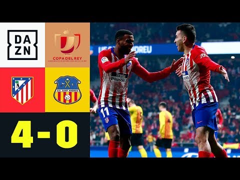 Traumtor von Angel Correa bei Kantersieg: Atletico Madrid - UE Sant Andreu 4:0 | DAZN | Copa del Rey