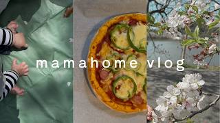 【ままの日常vlog】入園式｜ピザ作り｜お花見