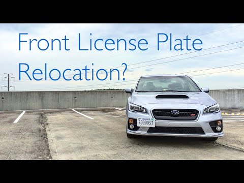 GrimmSpeed License Plate Relocation Kit Install! (2016 Subaru WRX)