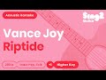 Vance Joy Riptide Higher Key Acoustic Karaoke