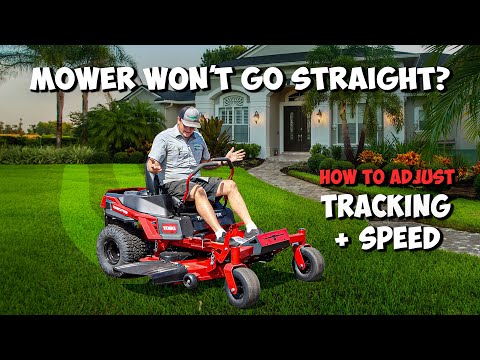 How to Adjust Tracking & Speed on your Lawn Mower (2024) - Mower not going straight?