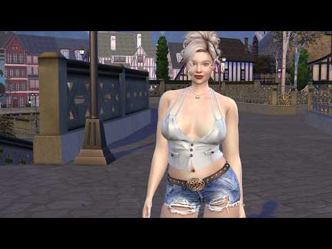 sims game high detail download gray-haired female Anja Katharina Stadler by Bonita100 Game Video Preview