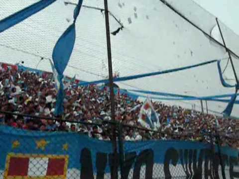 "Extremo Celeste - Recibimiento Espectacular" Barra: Extremo Celeste • Club: Sporting Cristal • País: Peru