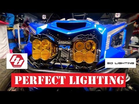 New BAJA DESIGNS LP4 Pods and SD LIGHTING RG3L - FINISHING MY Can Am X3 LIGHTING Package EP - 133