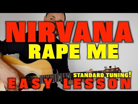 Cómo tocar «Rape Me» de Nirvana en guitarra acústica
