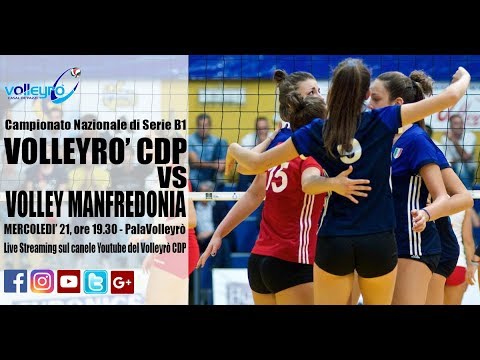 ore 19.30 - Campionato serie B1: Volleyrò CDP / Volley Manfredonia