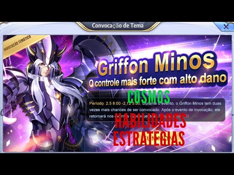 Analise completa do Minos de Griffon Habilidaes cosmos Saint Seiya : Awakening