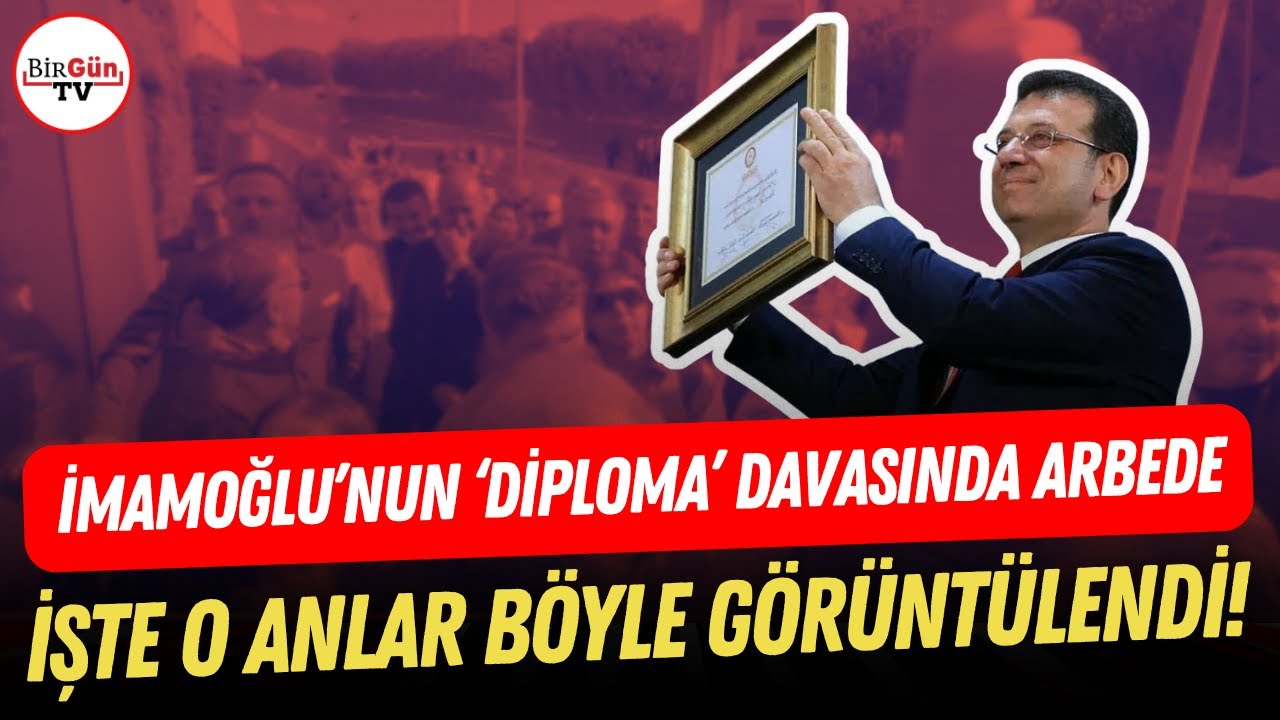 İmamoğlu Diploma davasından görüntüler!