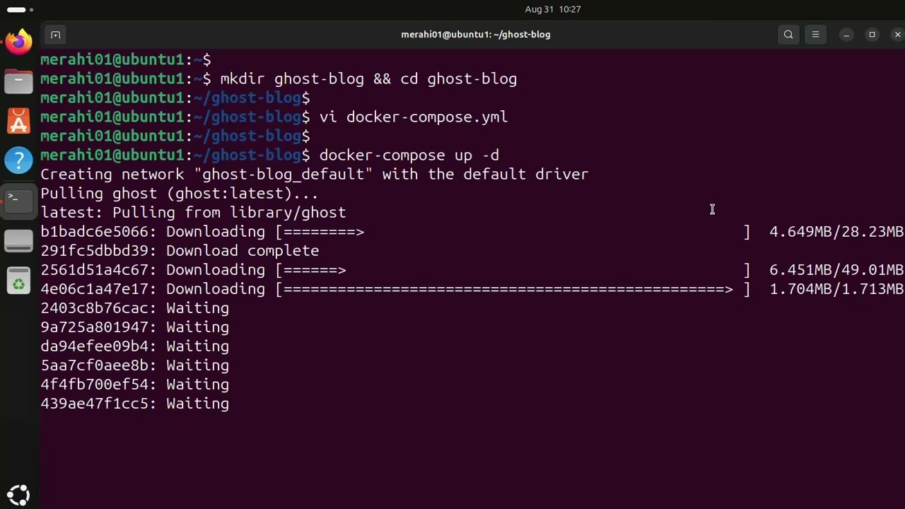 Docker Deployment Example   Ghost Blogging Platform