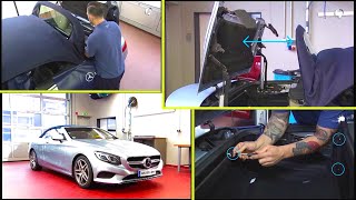 Mercedes-Benz S-Class Cabriolet Maintenance: Trunk Partition Removal