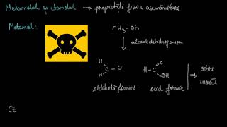 Alcooli -  metanol, etanol, glicerină.