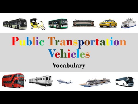 Public Transportation Vehicles | 🚍 Public Transportation Vehicles in English with Pronunciation