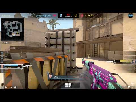 Xyp9x quad kill clutch | Astralis vs mousesports | ESL Pro League Season 8 Finals